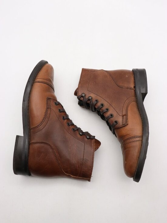 Thursday Boot Company Captain Men\'s Size 7 Brown Leather Lace Up Cap Toe Boots main image 11